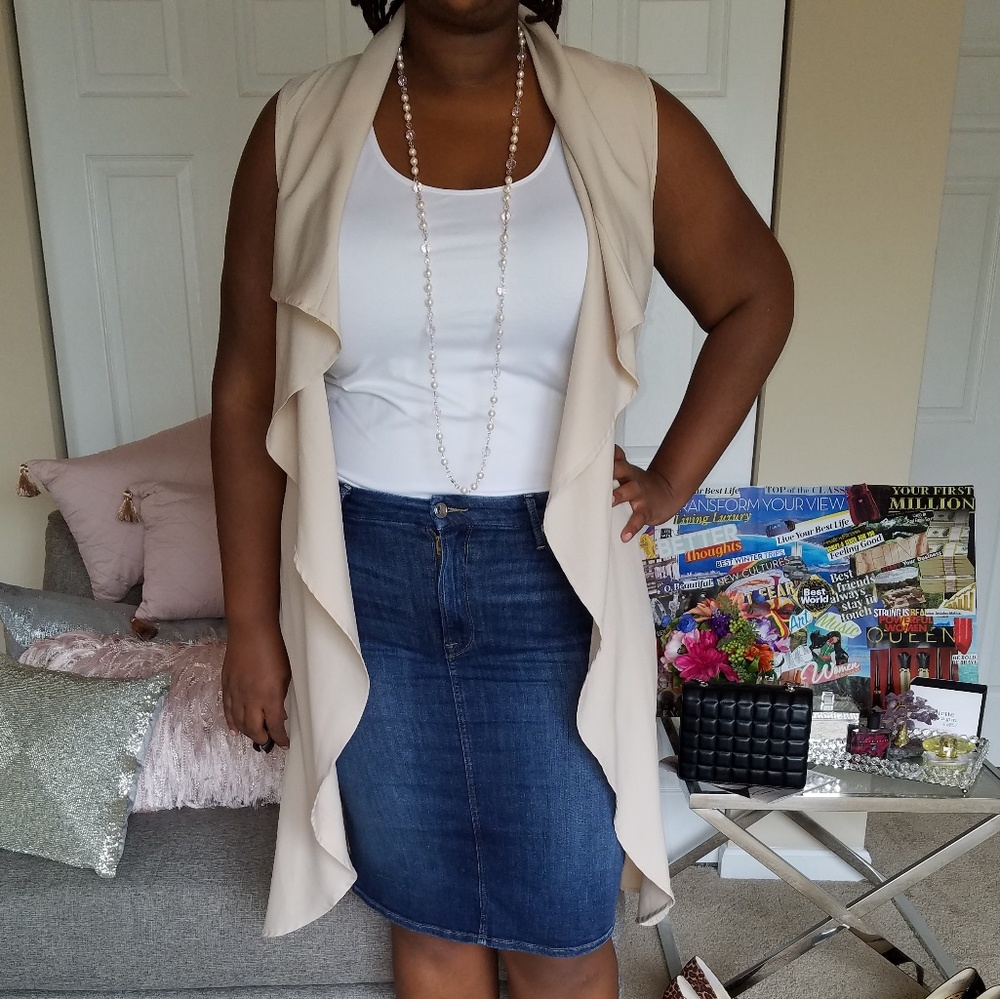 SOLD Plus Size Perch by Blue Pepper Tan Duster